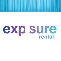 Upside-down wordt Exposure Rental Logo