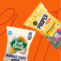 Eat Real + PROPER | WARP Snacks Logo