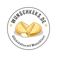 wunschkeks.de Glückskekse mit Wunschtext ab 1 Stück Logo