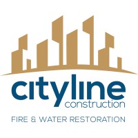 Cityline Construction Fire and Water Logo