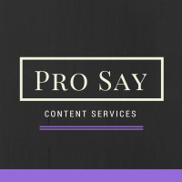Pro Say Content Services Logo