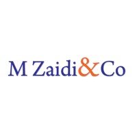 M Zaidi & Co. Chartered Accountants and Registered Auditors. Logo