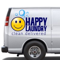 Happy Laundry and Dry Cleaning Logo