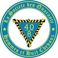 Voiture Nationale -- La Société des Quarante Hommes et Huit Chevaux (The Forty and Eight) Logo
