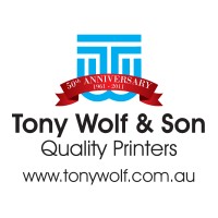 Tony Wolf & Son Quality Printers Logo