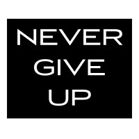 NEVER GIVE UP Logo