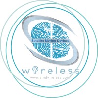 Satellite Moving Devices Wireless Logo