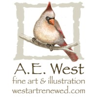 A. E. West Art Logo