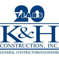 K&H Construction, Inc.; General Contractors/Engineers Logo