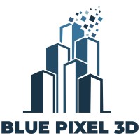 Blue Pixel 3D Logo