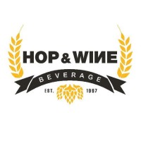 Hop and Wine Beverage Logo