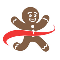 Gingerbread Running Man Logo