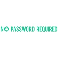 No Password Required Logo