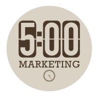 5:00 Marketing Logo