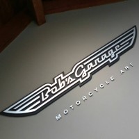 Bob´s Garage Motorcycle Art Logo