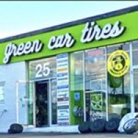 Green Car Tires Logo
