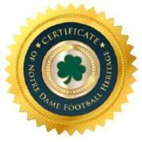 Notre Dame Football Heritage Project Logo