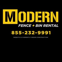 Modern Fence & Bin Rental Logo