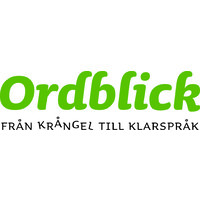 Ordblick AB - från krångel till klarspråk Logo