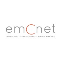 Emcnet | Consulting - Conferencing - Creative Branding Logo