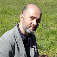 Oleos y acuarelas, Rubén de Luis Logo