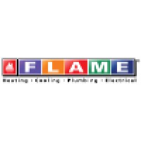 Flame Heating, Cooling, Plumbing and Electrical Logo