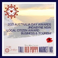Tall Red Poppy Marketing Logo