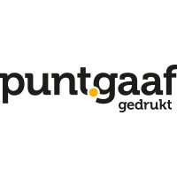 Puntgaaf gedrukt Logo