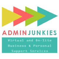 Admin Junkies_Virtual and On-site Support Services to Businesses and Individuals Logo