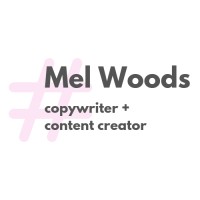 Mel Woods Copywriter + Content Creator Logo