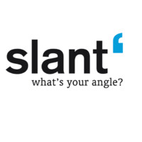 slant PR & Native English Text Logo