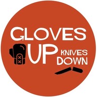 Gloves UP Knives DOWN Logo