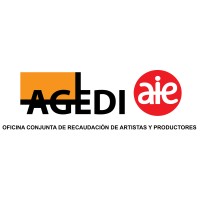 AGEDI-AIE OFICINA CONJUNTA DE RECAUDACION DE ARTISTAS Y PRODUCTORES Logo