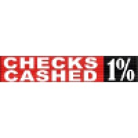 1% Checks Cashed 1% Logo