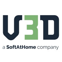 V3D, a SoftAtHome company Logo