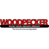 Woodpecker Heating, Cooling, Fireplace and BBQ Specialist Logo