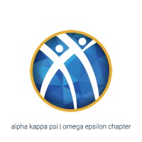 Alpha Kappa Psi - Omega Epsilon Chapter Logo