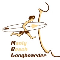 Manly Beach Longboarder Logo