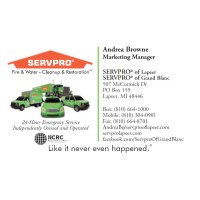 SERVPRO of Lapeer and Grand Blanc Logo