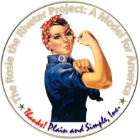 Thanks! Plain and Simple - The American Rosie Movement Logo