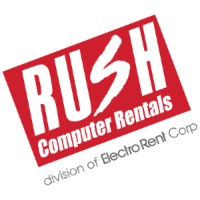 Rush Computer Rentals/ an Electro Rent Company Logo