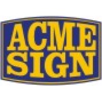 ACME SIGN CORPORATION - Leaders in Custom Sign Fabrication, Installation, Service & Maintenance. Logo