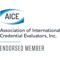 AICE: Association of International Credential Evaluators, Inc. Logo