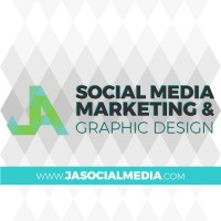 JA Social Media Marketing & Graphic Design Logo