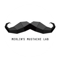 Merlins Mustache Lab Logo