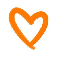 Big Orange Heart Logo
