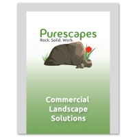 Purescapes LLC - Rock. Solid. Work. in Landscaping Logo