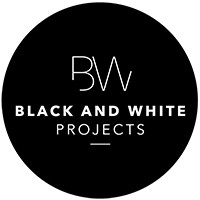 Black and White Projects Logo