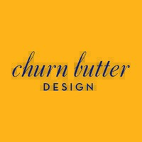 Churn Butter Design Logo