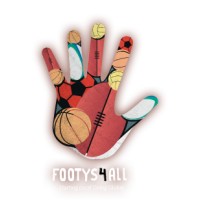 Footys4all - Changing kids lives one ball at a time Logo